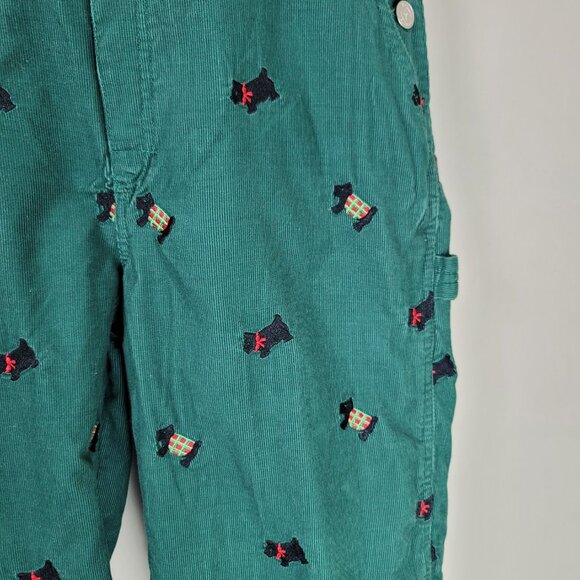 Lilly Pulitzer Scottie Dogs Corduroy Overalls Size 6X - Picture 6 of 11